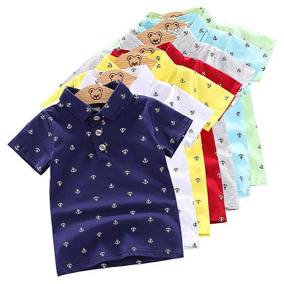 Baby Short Sleeve Full Print Polo T Shirt From Bangladesh
